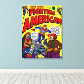 1950's Fighting American Canvas Print  (Insitu (Houten vloer))