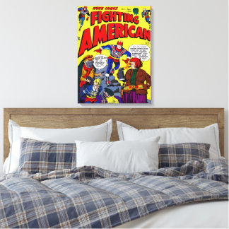 1950's Fighting American Canvasprint Canvas Afdruk