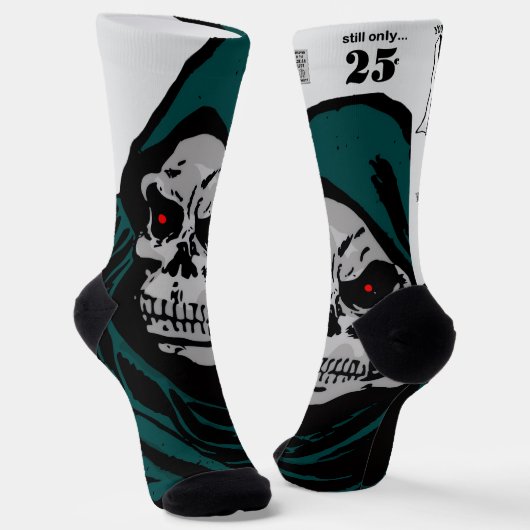 1950's 'HORROR Comics' Socks Sokken (Gebogen)