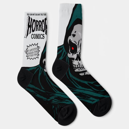 1950's 'HORROR Comics' Socks Sokken (Rechts)