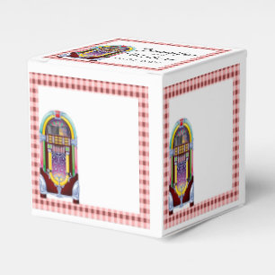 1950s  Jukebox Bruiloft Favor Box Bedankdoosjes