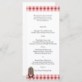 1950s  Jukebox Bruiloft Menu (Voorkant / Achterkant)