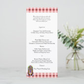 1950s  Jukebox Bruiloft Menu (Staand voorkant)