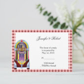 1950s  Jukebox Response Kaart (Staand voorkant)