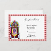 1950s  Jukebox Response Kaart (Voorkant / Achterkant)