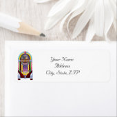 1950s  Jukebox Retouradres Etiket (Insitu)