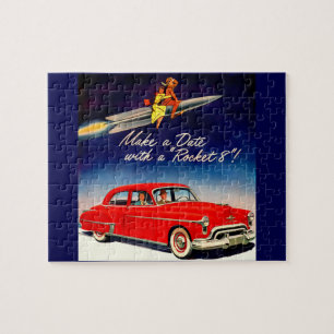 1950s Maak een date met Rocket 8 Legpuzzel