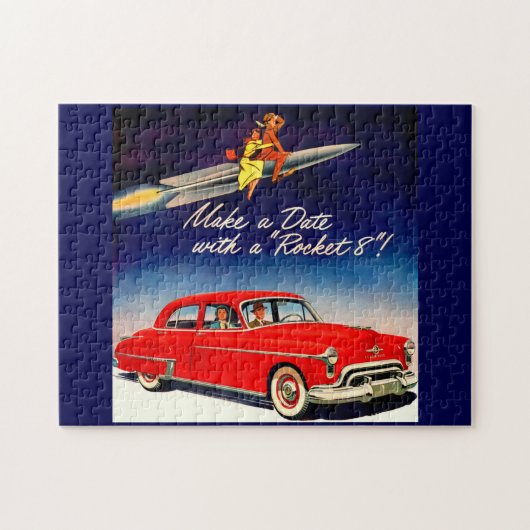1950s Maak een date met Rocket 8 Legpuzzel (Horizontaal)