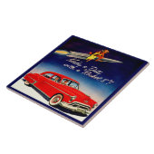 1950s Maak een date met Rocket 8 Tegeltje (Zijkant)