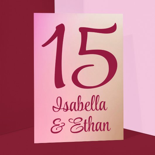 1950's Malt Shop Kleuren Bruiloft Kaart