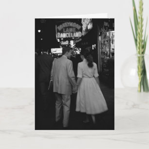 1950s Paar Kaart
