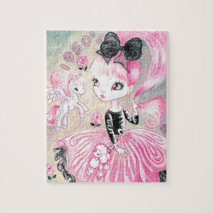 1950's poodle skirt girl legpuzzel