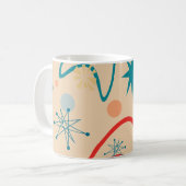 1950s Retro Atomic Pattern Mok (Voorkant links)