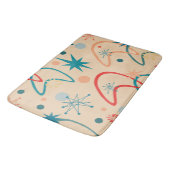 1950s Retro atoompatroon Badmat (Gekanteld)