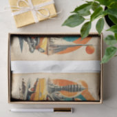 1950s Retro Futurisme: futuristische auto, tanksta Tissuepapier (Geschenk)