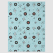 1950s Retro Music Records Tissuepapier (Voorkant)