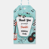 1950's Retro Party Thank You Cadeaulabel (Voorkant)
