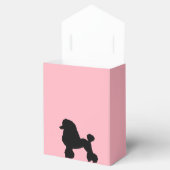 1950s Roze Poodle Rok Geïnspireerd Favor Box Bedankdoosjes (Geopend)