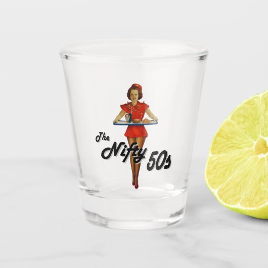  1950s-server shot glas (Voorkant)