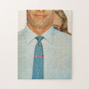 1950s stropdas man legpuzzel