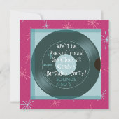 1950's Theme Birthday Invitations (Devant)