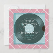 1950's Theme Birthday Invitations (Devant)