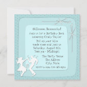 1950's verjaardagsfeest uitnodiging (Achterkant)