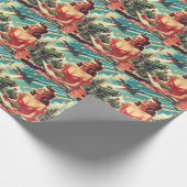 1950s  vrouw illustratie cadeaupapier (Hoek)