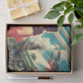 1950s  vrouw illustratie tissuepapier (Geschenk)