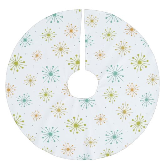 1950s Vuurwerk Starbursts Mid Century Kerstboom Rok (Voorkant)