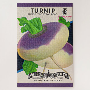 1950s zaadpakket turnips druk legpuzzel