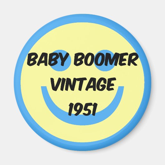 1951 baby-boomer magneet (Voorkant)