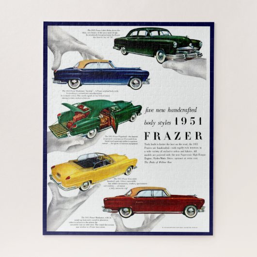1951 Frazer automobile & Legpuzzel (Verticaal)
