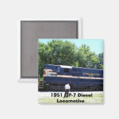 1951 GP-7 diesellocomotief Magneet (Voorkant / Achterkant)