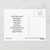 1951 Grands événements Carte d'anniversaire (Dos)