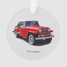 1951 Jeepster-acrylornament Ornament