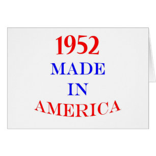 1952 a fait en Amérique