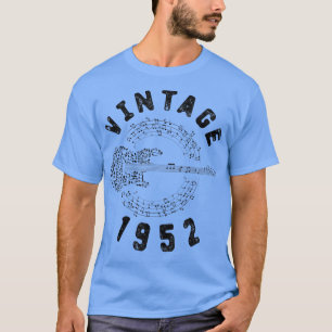 1952 Birthday Limited Edition Guitar Music T-shirt