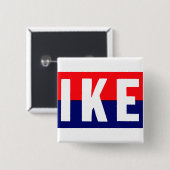 1952 Ike voor President Vierkante Button 5,1 Cm (Voorkant /achterkant)