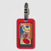 1952 REISBROCHURE 'MEXICO' COOL KITSCH BAGAGELABEL (Voorkant (verticaal))