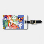 1952 Sevilla Spanje - Eerlijk Poster april Bagagelabel (Voorkant horizontaal)