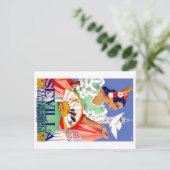 1952 Sevilla Spanje - Eerlijk Poster april Briefkaart (Staand voorkant)