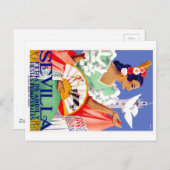 1952 Sevilla Spanje - Eerlijk Poster april Briefkaart (Voorkant / Achterkant)