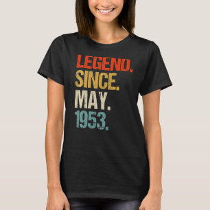 1953 70e verjaardag retro 70 jaar oud t-shirt