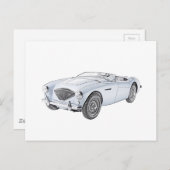 1953 Austin-Healey 100 Briefkaart (Voorkant / Achterkant)