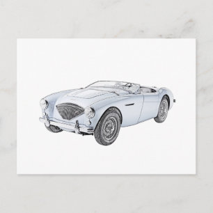 1953 Austin-Healey 100 Briefkaart