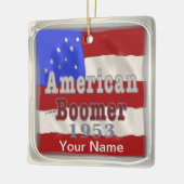 1953 Bébé Boomer Anniversaire ornements personnali (Gauche)