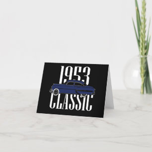 1953 Klassieke auto Feestdagen Kaart