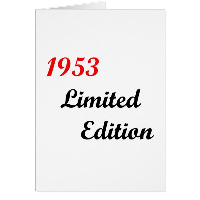 1953 Limited Edition (Voorkant)