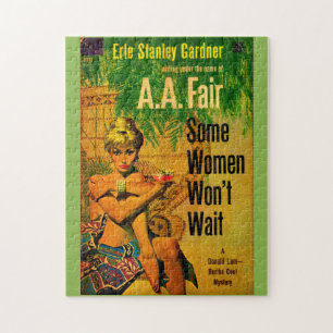 1953 pulp roman cover Enkele vrouwen wachten niet Legpuzzel